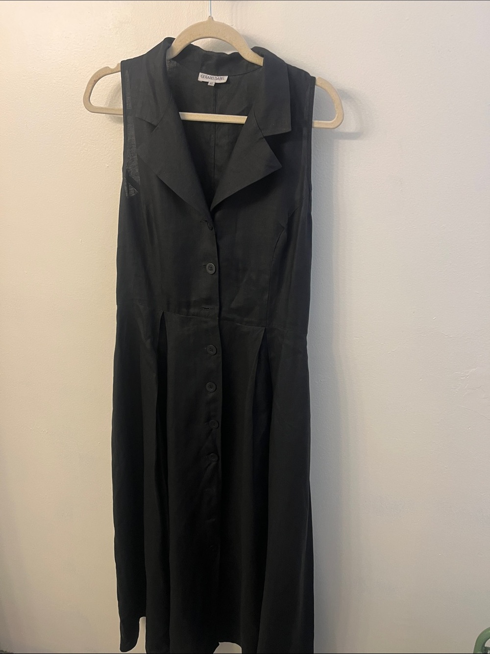 Vintage Gerald Darel Black Sleeveless dress.